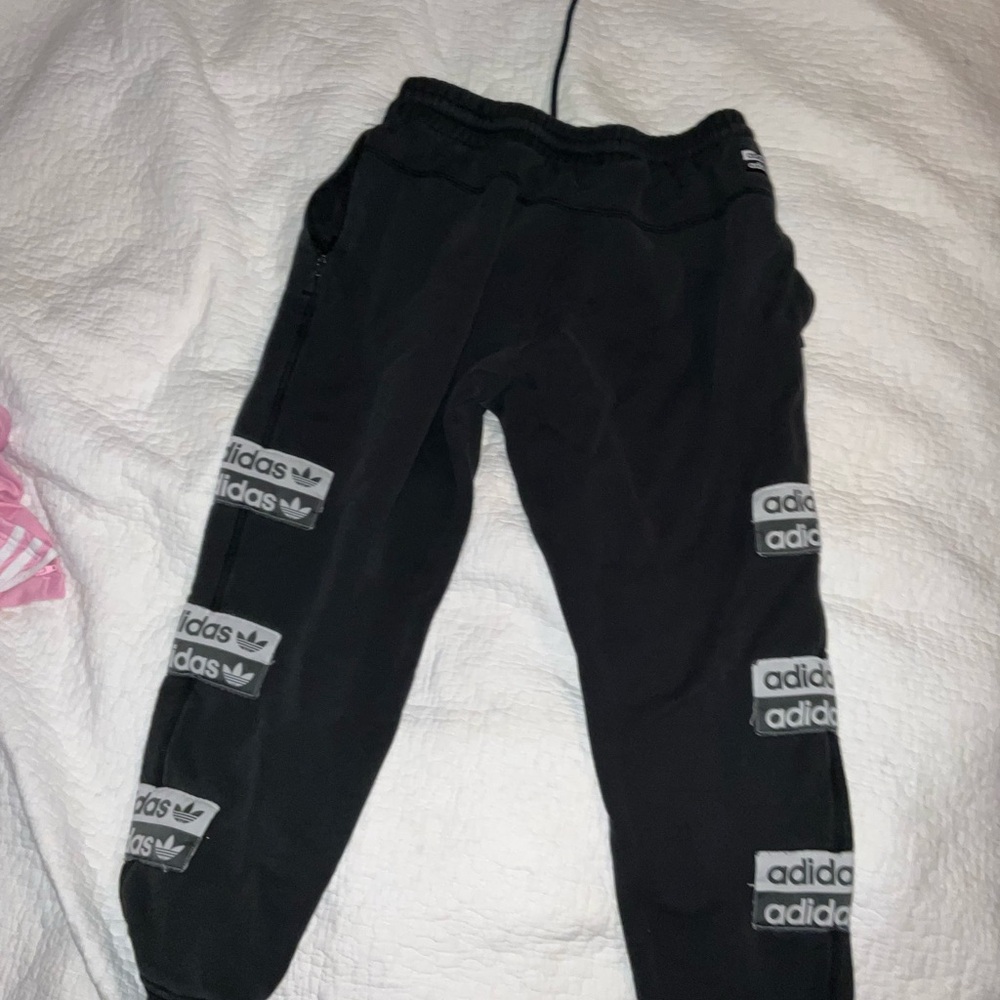 Adidas Black Joggers - Picture 3 of 4